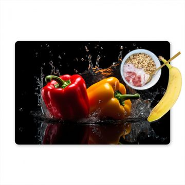 Sets de table - Poivre - Eau - Noir - Légumes - Rouge - Jaune