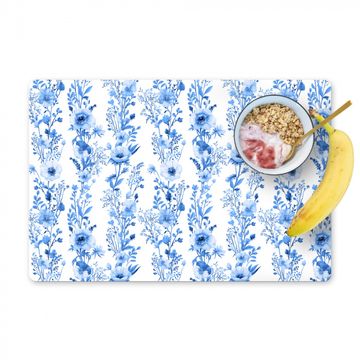 Sets de table - Splendeur botanique bleue