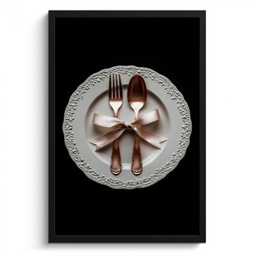 Cadre Photo - Rose - Bow - Couverts
