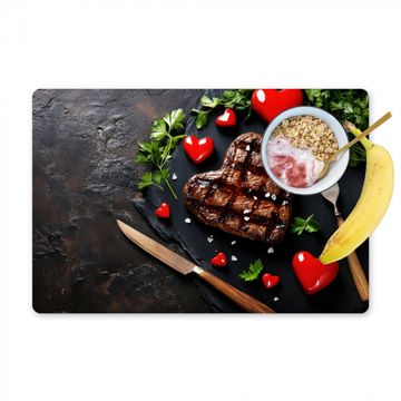 Sets de table - Steak - Coeur - Couverts
