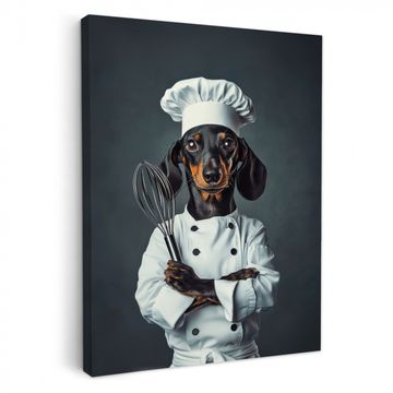 Tableau sur toile - Chien - Garde - Cuisinier