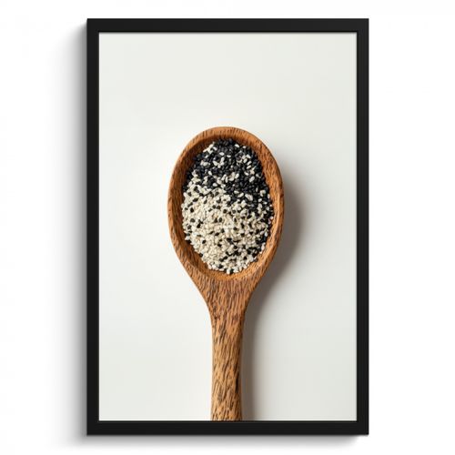 Cadre Photo - Cuillère - Sésame - Blanc
