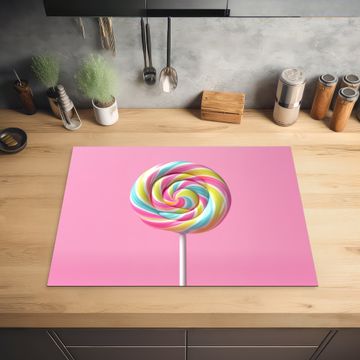 Protection plaque induction - Sucette - Rose - Bonbon - Sucré