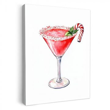 Tableau sur toile - Cocktail - Boisson - Hiver - Art