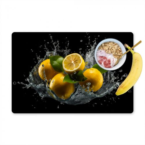 Sets de table - Citron - Fruit - Jaune - Noir