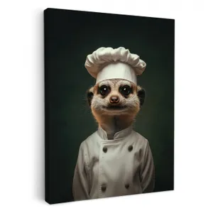 Tableau sur toile - Animal - Cuisinier - Suricate