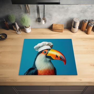 Protection plaque induction - Toucan - Perroquet - Oiseau - Toque