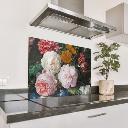 Fond de hotte - Nature morte aux fleurs