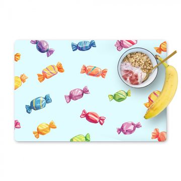 Sets de table - Bleu - Motif - Bonbons