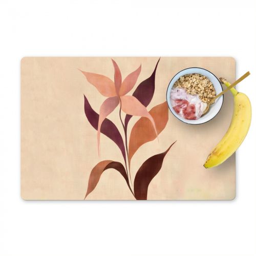 Sets de table - Minimaliste - Fleur - Feuilles - Beige
