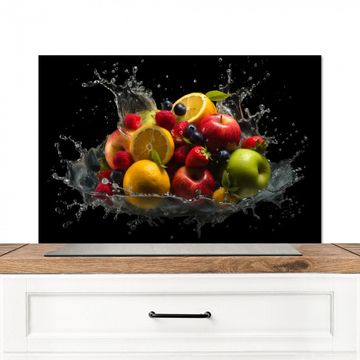 Fond de hotte - Fruits - Pomme - Orange - Fruits rouges - Eau