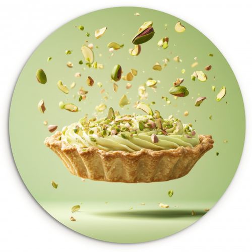 Tableau rond - Pistache - Gâteau - Noix - Aliments