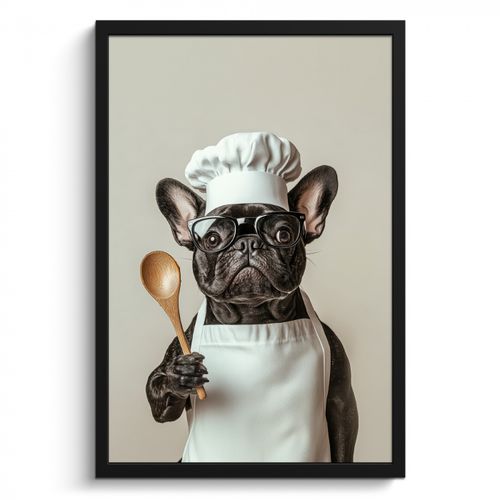 Cadre Photo - Lunettes - Chien - Cuisinier
