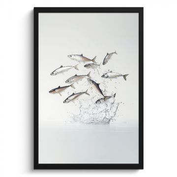 Cadre Photo - Poisson - Eau - Blanc