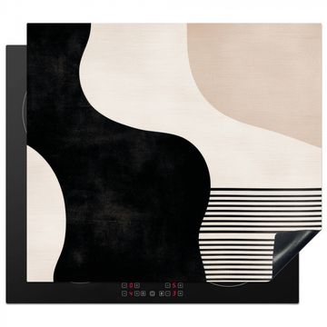 Protection plaque induction - Abstrait - Japandi - Beige - Moderne