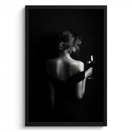 Cadre Photo - Femme - Vin - Robe