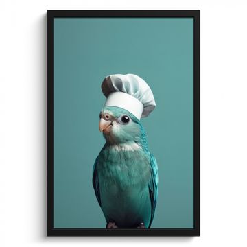 Cadre Photo - Perruche - Oiseau - Toque - Mignon
