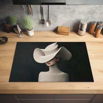 Protection plaque induction - Femme - Ondulée - Chapeau