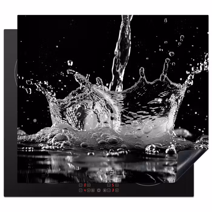 Protection plaque induction - Eau - Éclaboussures - Noir