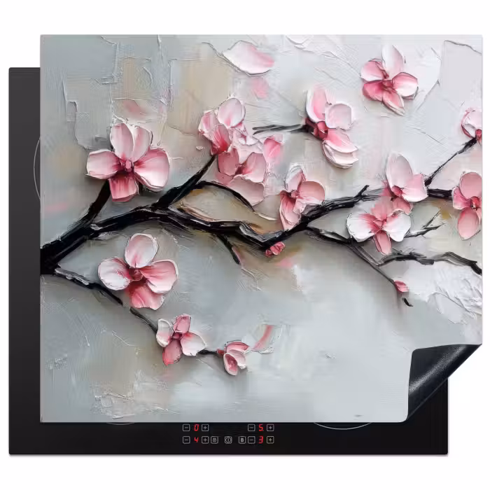 Protection plaque induction - Blossom - Artistique - Rose - Sakura