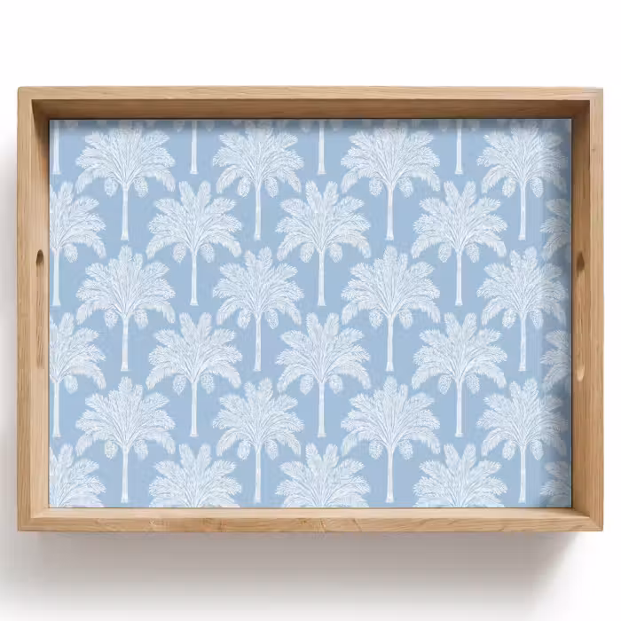 Plateau - Palmier - Moderne - Bleu