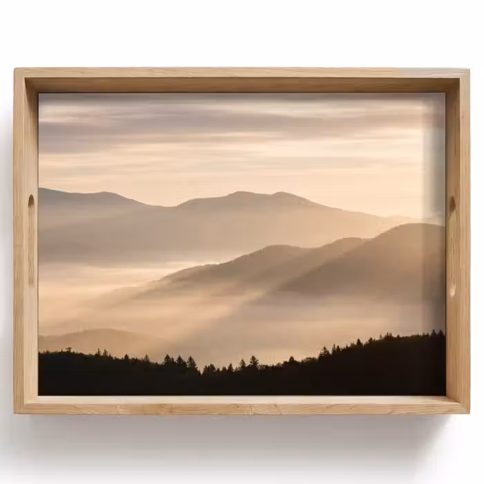 Plateau - Montagnes - Brouillard - Rayons de soleil