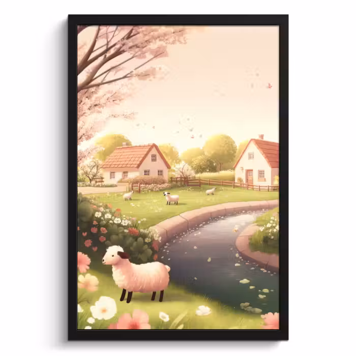 Cadre Photo - Mouton - gîte - campagne