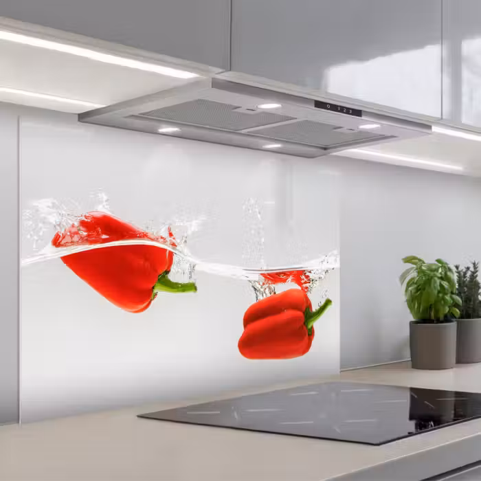 Fond de hotte - Splash - Légumes - Rouge