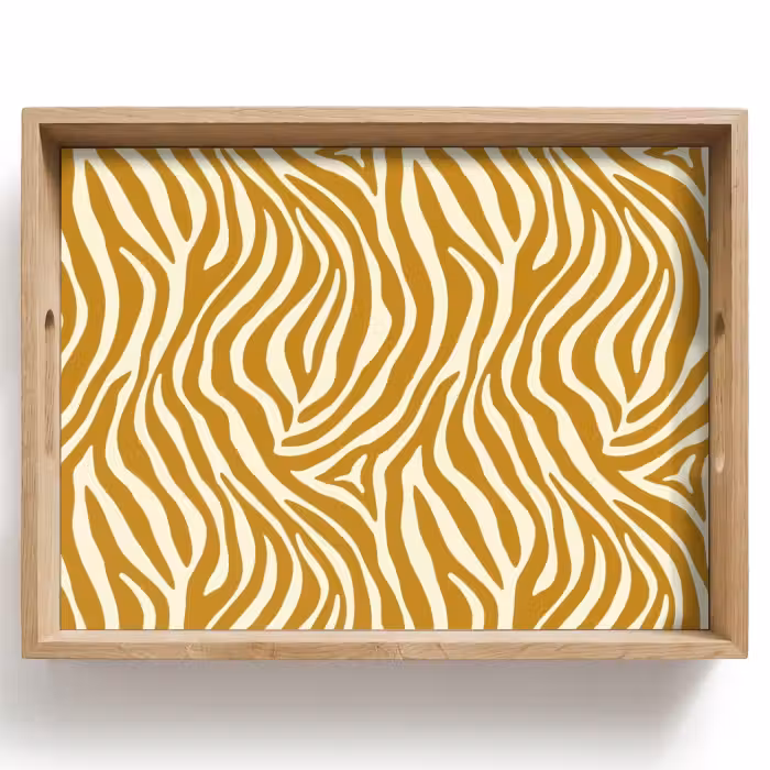 Plateau - Zèbre - Classique - Ocre - Jaune