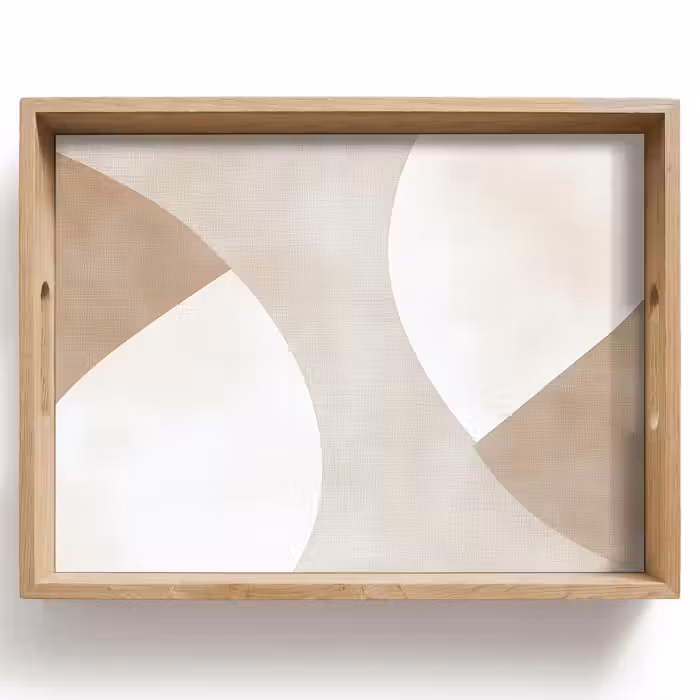 Plateau - Marron - Japandi - Abstrait