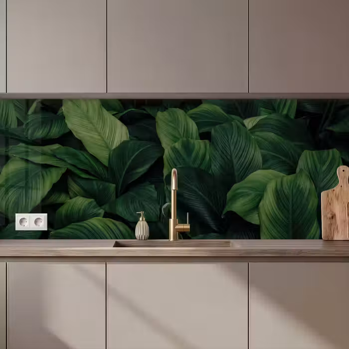 Crédence cuisine - Nature - Tropical - Feuilles - Vert