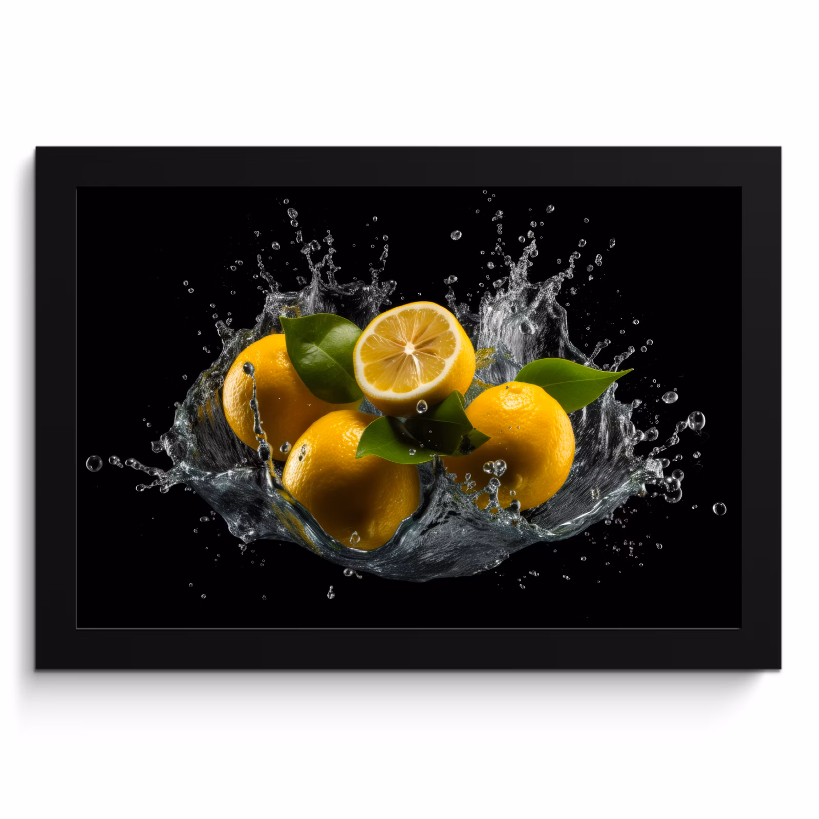 Cadre Photo - Citron - Fruit - Jaune - Noir — 1