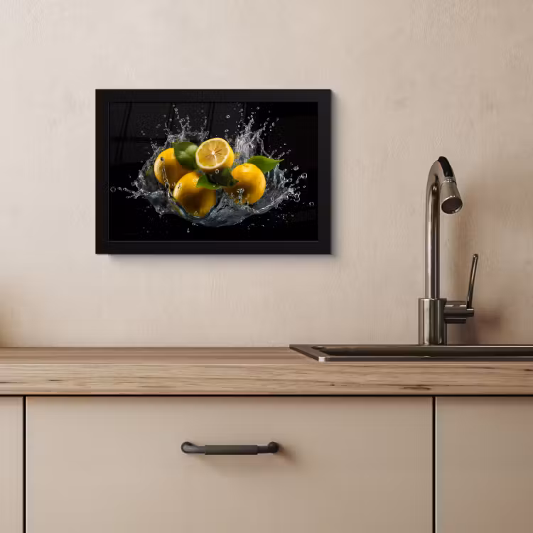 Cadre Photo - Citron - Fruit - Jaune - Noir — 4