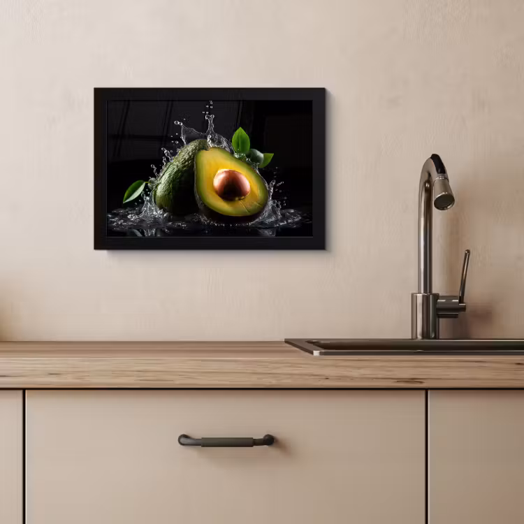 Cadre Photo - Avocat - Légume - Feuille - Eau - Noir - Vert — 4