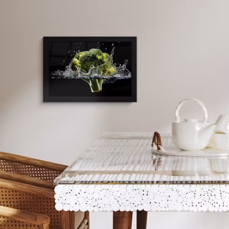 Cadre Photo - Brocoli - Vert - Eau - Noir — 4