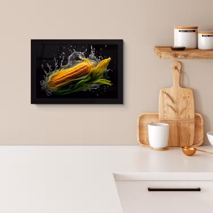 Cadre Photo - Maïs - Légumes - Plantes - Noir - Eau — 2