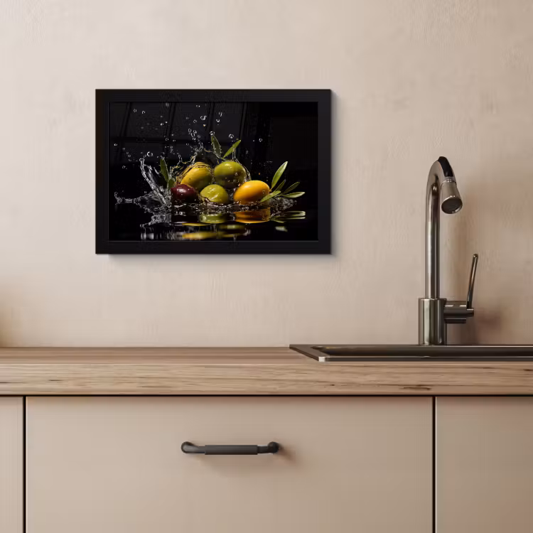 Cadre Photo - Olives - Vertes - Eau - Noires — 3