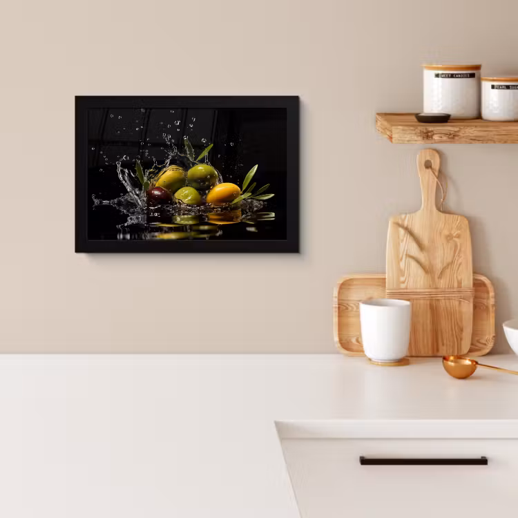 Cadre Photo - Olives - Vertes - Eau - Noires — 4