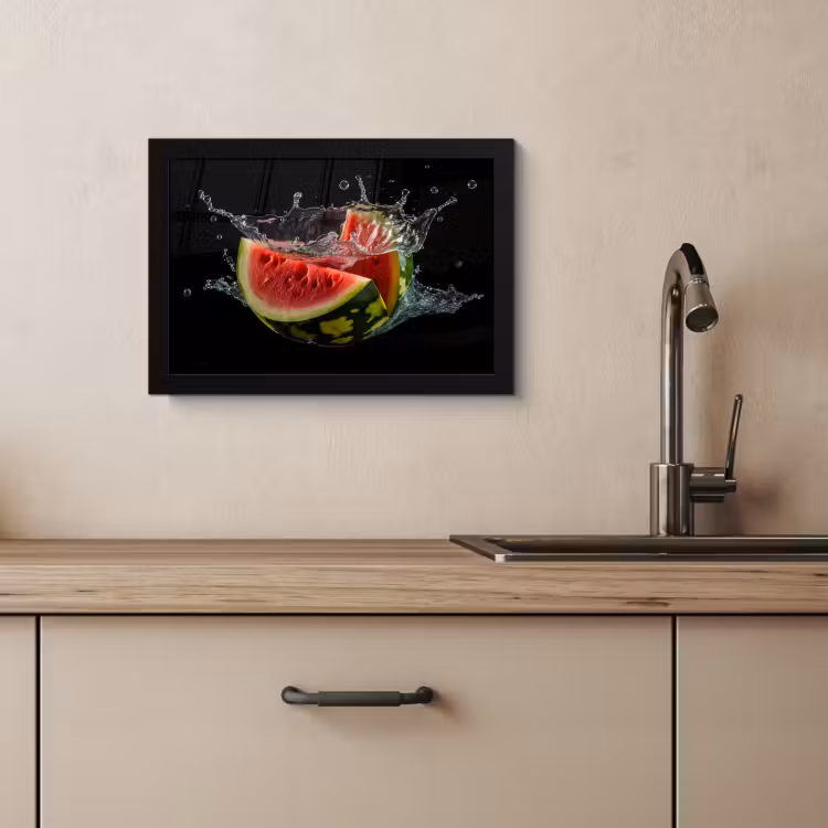 Cadre Photo - Pastèque - Noir - Eau - Fruit - Melon — 4