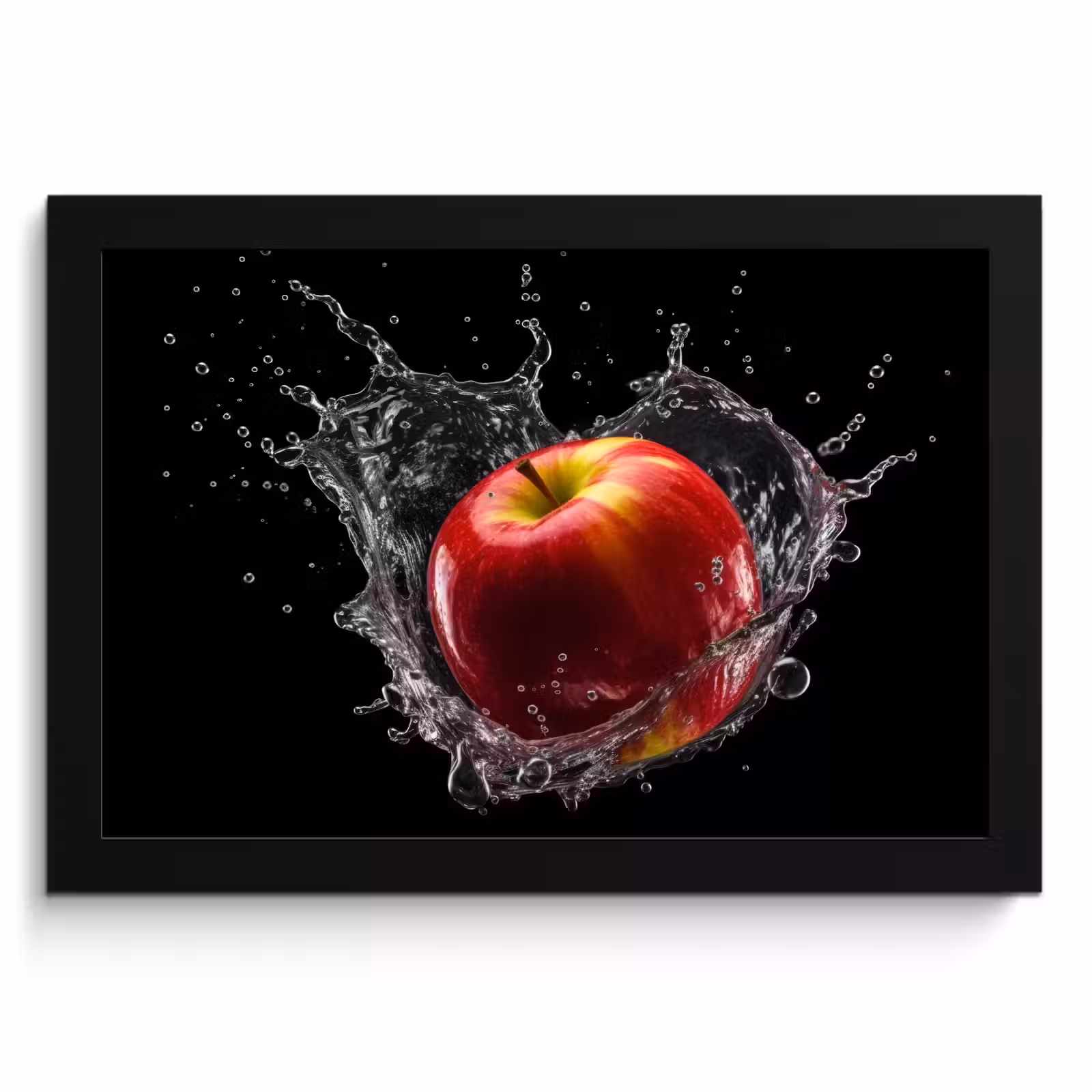 Cadre Photo - Pomme - Rouge - Eau - Noir - Fruit — 1