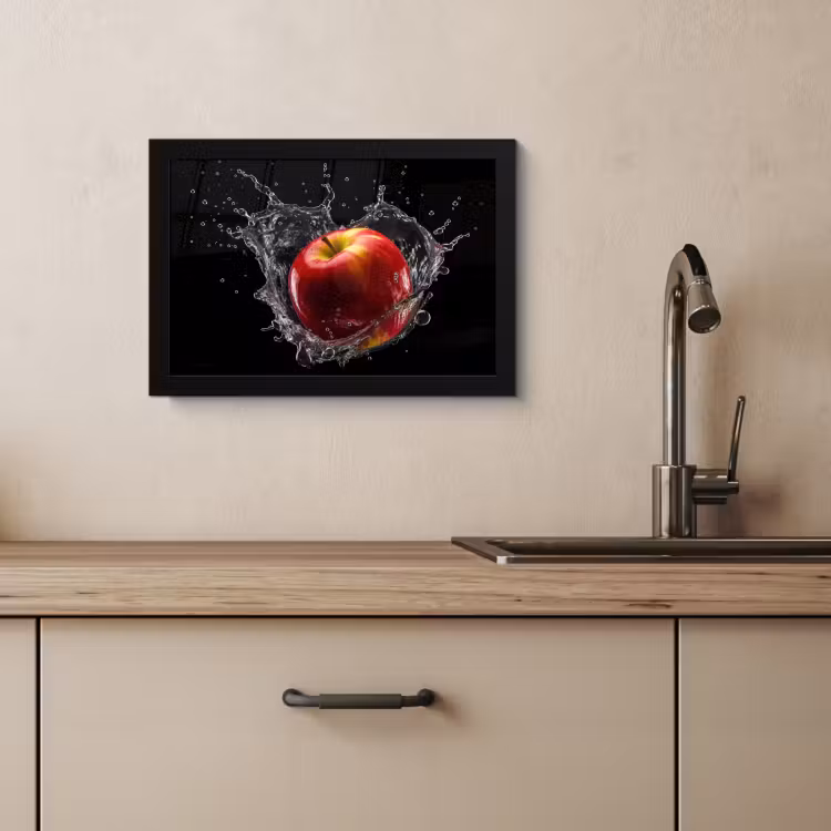 Cadre Photo - Pomme - Rouge - Eau - Noir - Fruit — 4