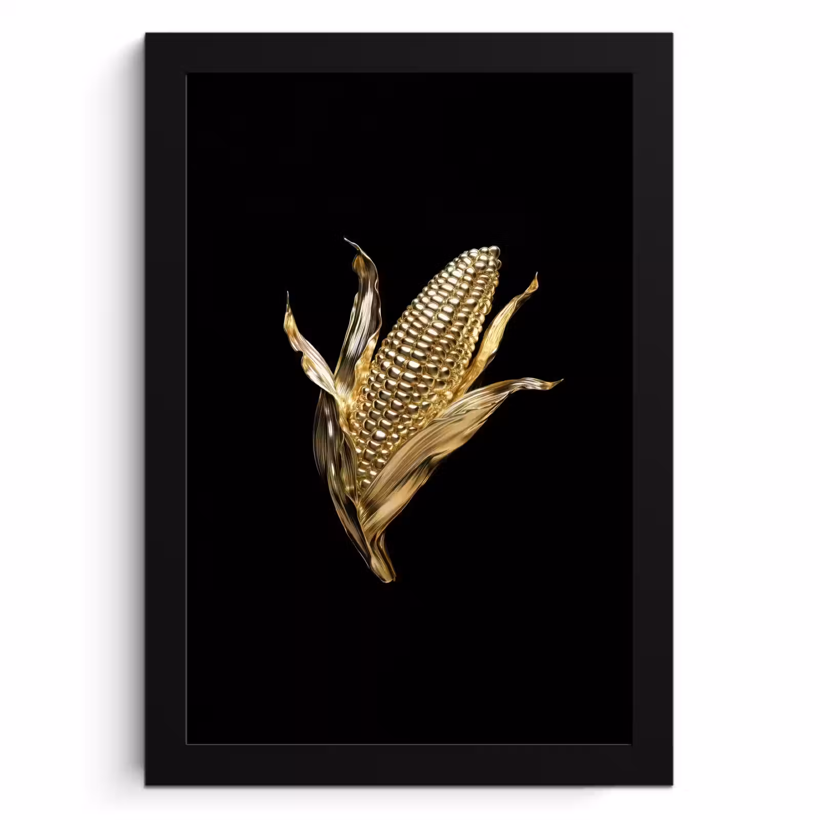 Cadre Photo - Maïs - Aliments - Or - Noir — 1