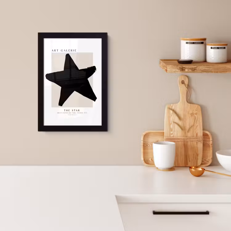 Cadre Photo - Étoiles - Noir - Noël - Fêtes — 4