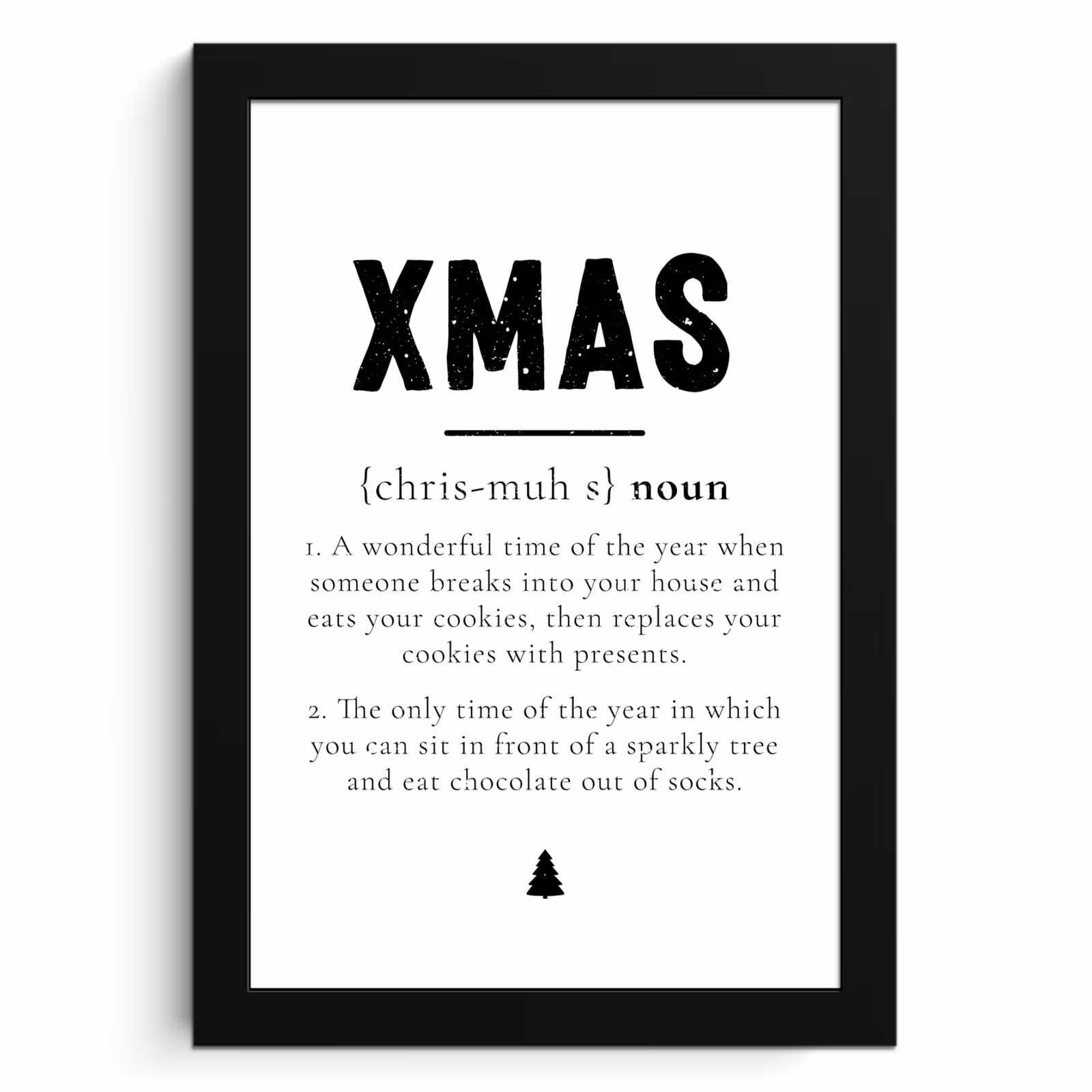 Cadre Photo - Noël - Blanc - Xmas - Citations - Vacances — 1