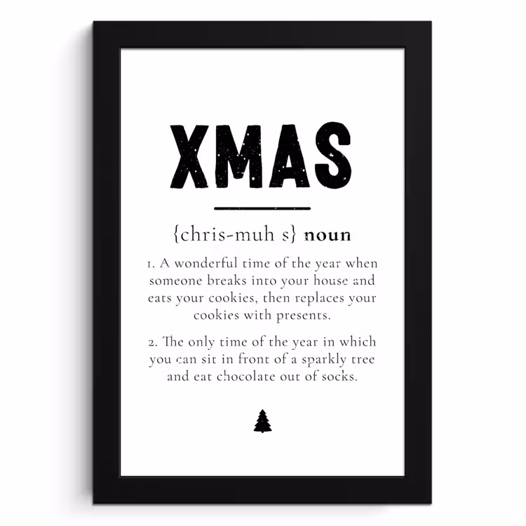 Cadre Photo - Noël - Blanc - Xmas - Citations - Vacances — 1