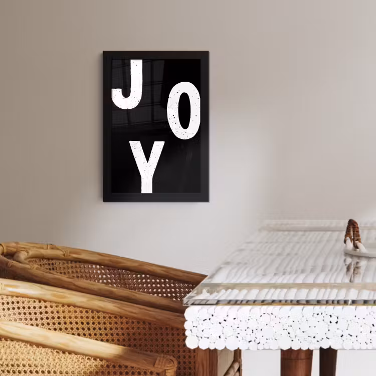 Cadre Photo - Noël - Citations - Joie - Noir - Fête — 2