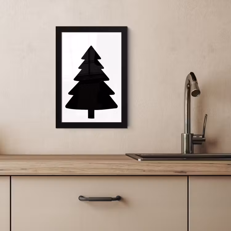 Cadre Photo - Sapin de Noël - Noir - Noël - Fête — 4