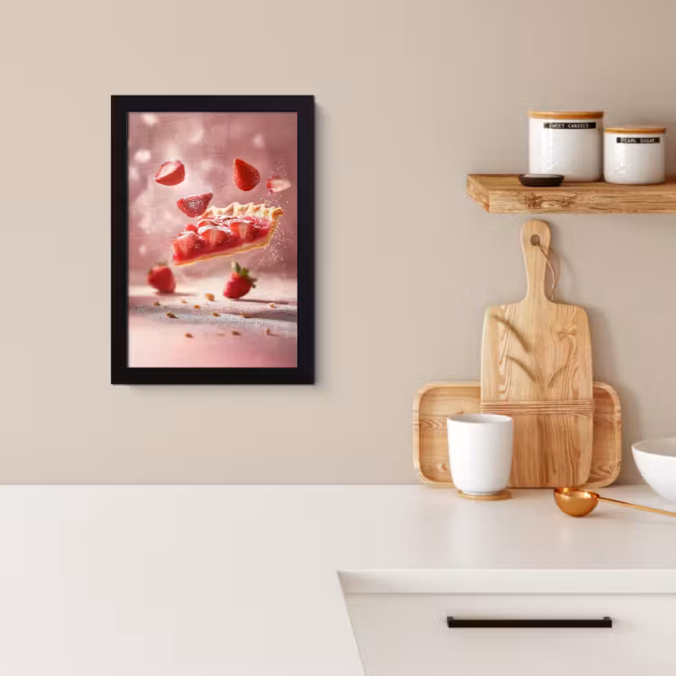 Cadre Photo - Fraise - Gâteau - Aliments - Rose — 3