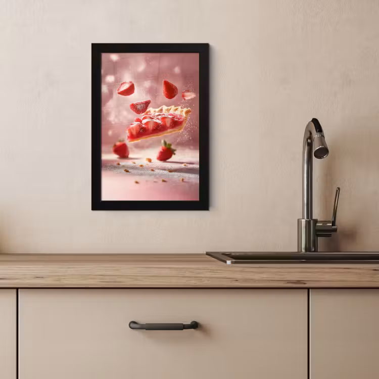 Cadre Photo - Fraise - Gâteau - Aliments - Rose — 4