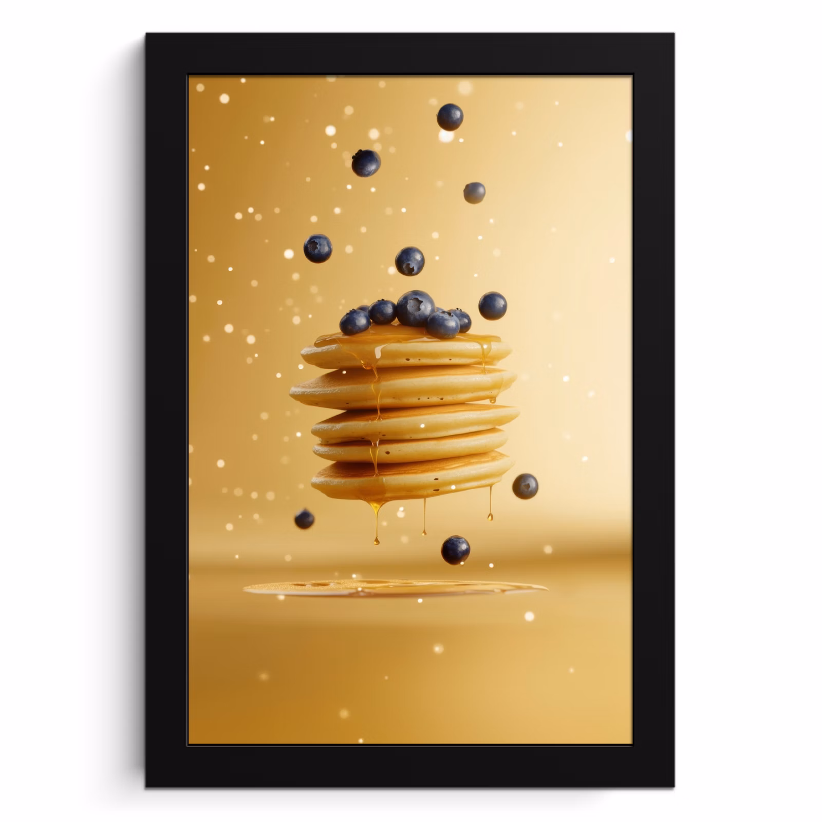Cadre Photo - Crêpes - Aliments - Miel - Jaune — 1